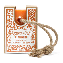 Load image into Gallery viewer, Agnes &amp; Cat Soap On A Rope Clementine
