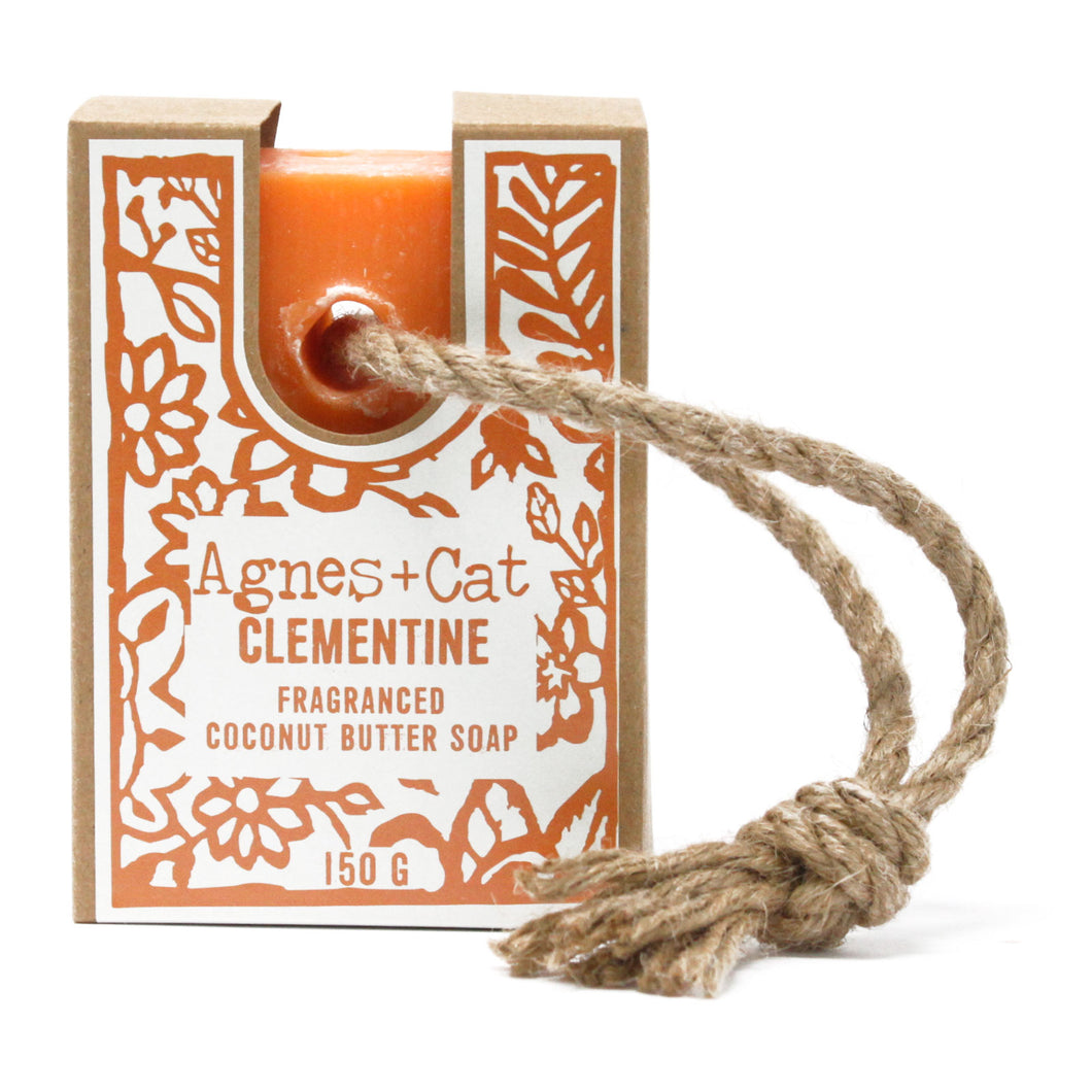 Agnes & Cat Soap On A Rope Clementine
