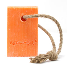 Load image into Gallery viewer, Agnes &amp; Cat Soap On A Rope Clementine
