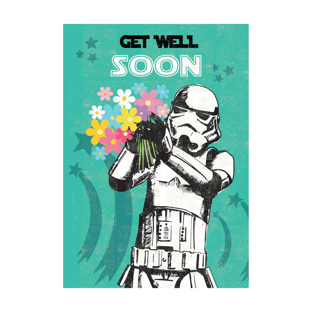 Star Wars Stormtrooper Get Well Soon Card