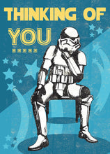 Load image into Gallery viewer, Star Wars Stormtrooper Thinking Of You Card
