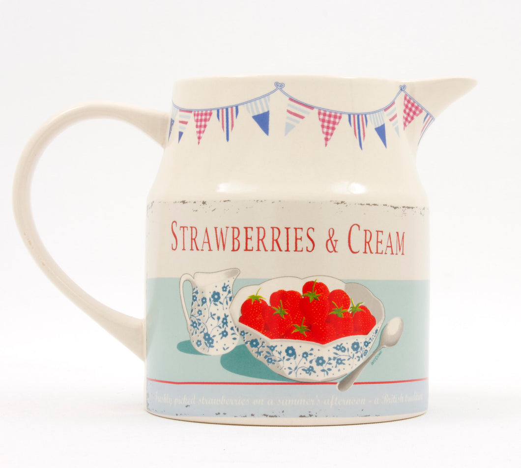 Retro Strawberries & Cream Jug