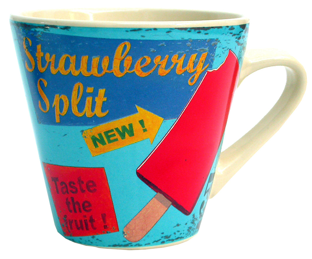 Retro Strawberry Split Mug