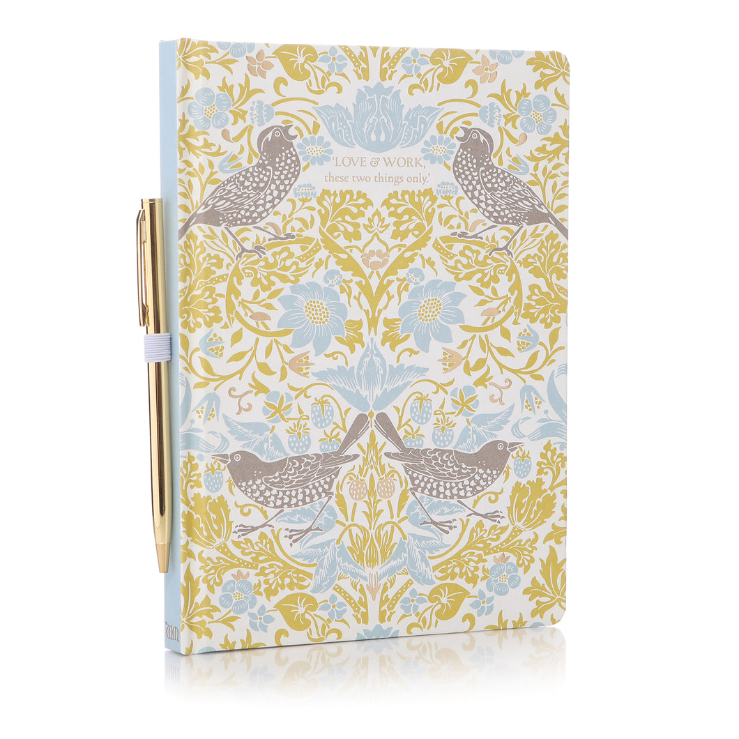 William Morris Strawberry Thief Address Book & Pen