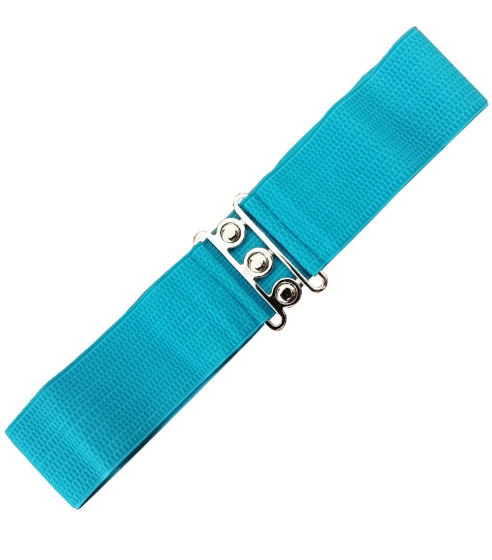 Vintage Style Stretch Belt Turquoise