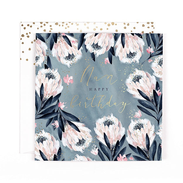 Swan Lake Happy Birthday Nan Card