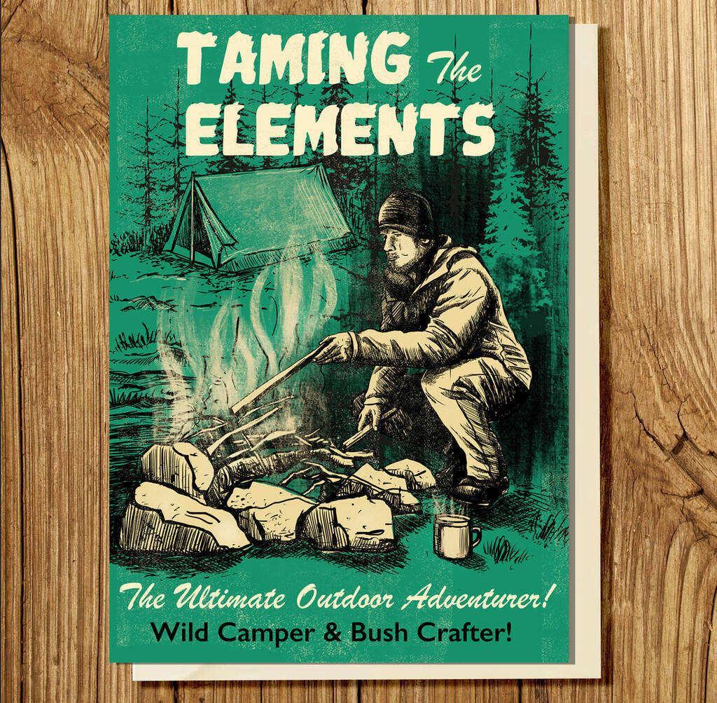 Boy's Brigade Taming The Elements Camping Card