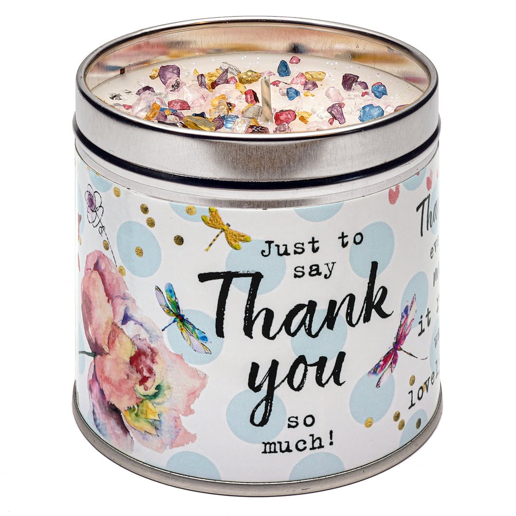 Just Because Candle Thank You