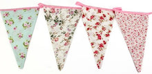 Load image into Gallery viewer, Vintage Floral Fabric Bunting
