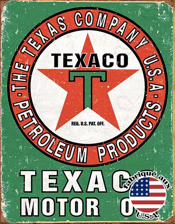 Vintage Large Sign Texaco Oil