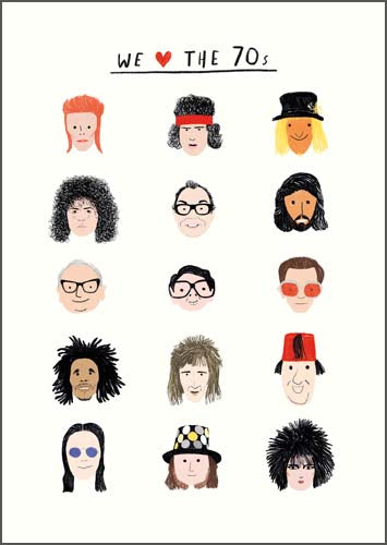 20th Century Icons We Love The 1970s Card