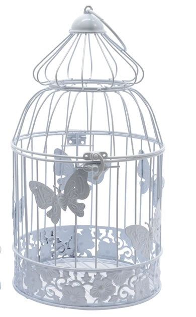 Ornamental Bird Cage White