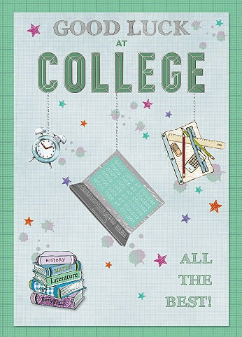 Wishing Well Good Luck At College Card