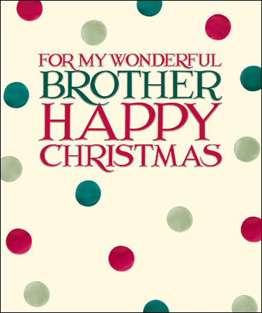 Wonderful Brother Emma Bridgewater Christmas Card