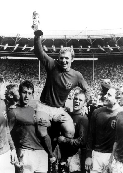 Black & White Bobby Moore 1966 World Cup Card
