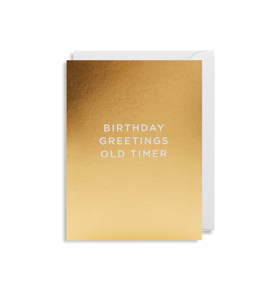 Mini Card Birthday Greetings Old Timer
