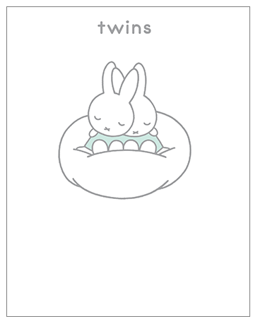 Miffy Twins Card
