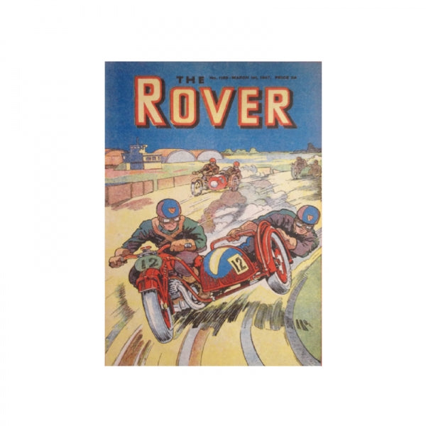 Vintage Magnet Rover Motorbike Sidecar