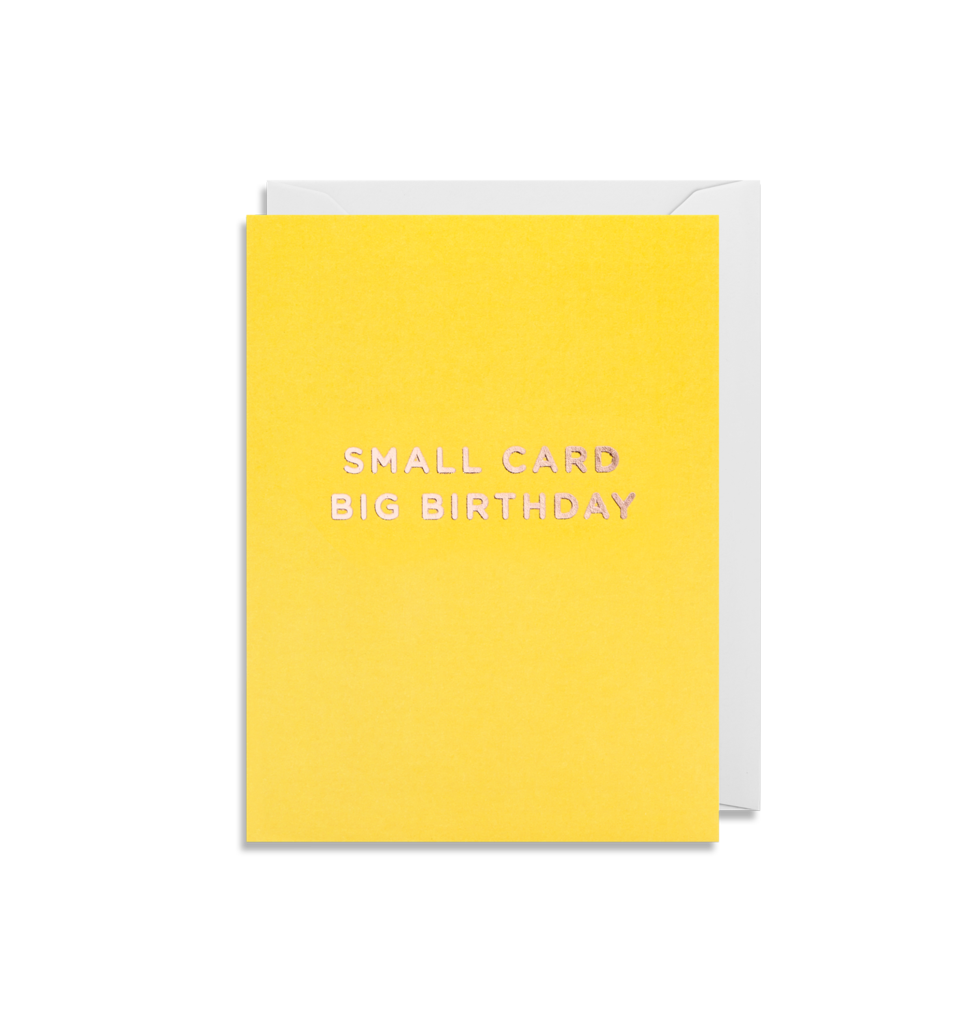 Mini Card Small Card Big Birthday