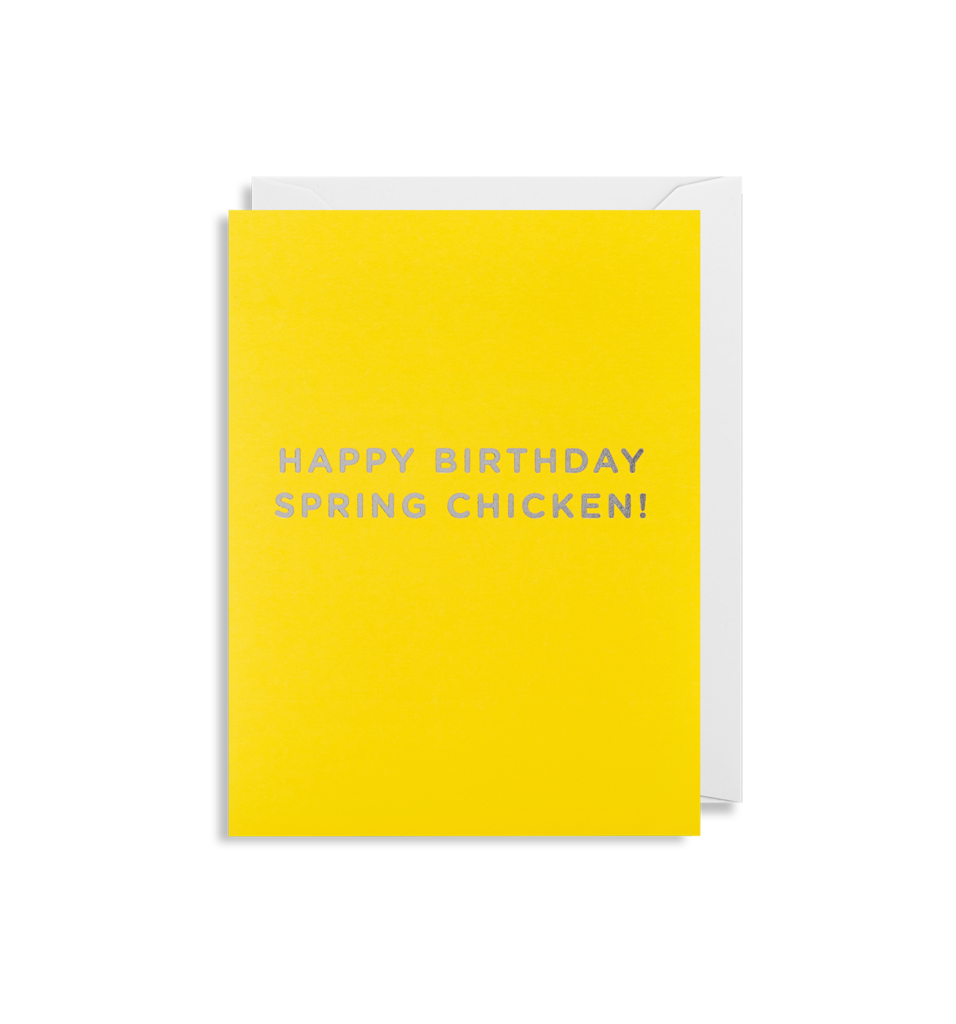 Mini Card Happy Birthday Spring Chicken