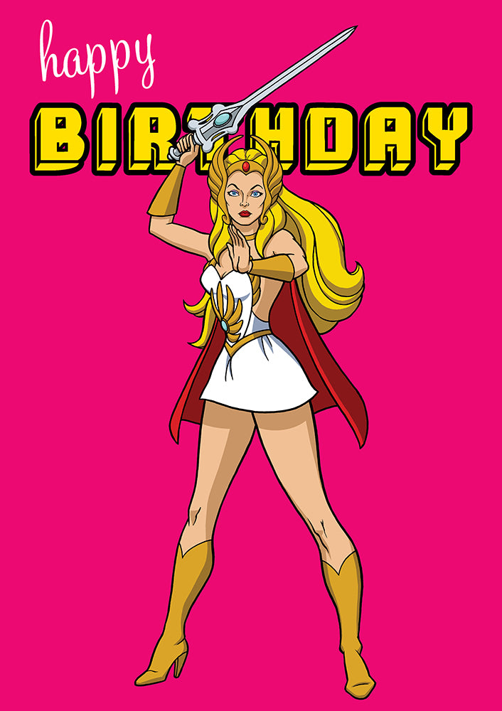 She-Ra Happy Birthday Card