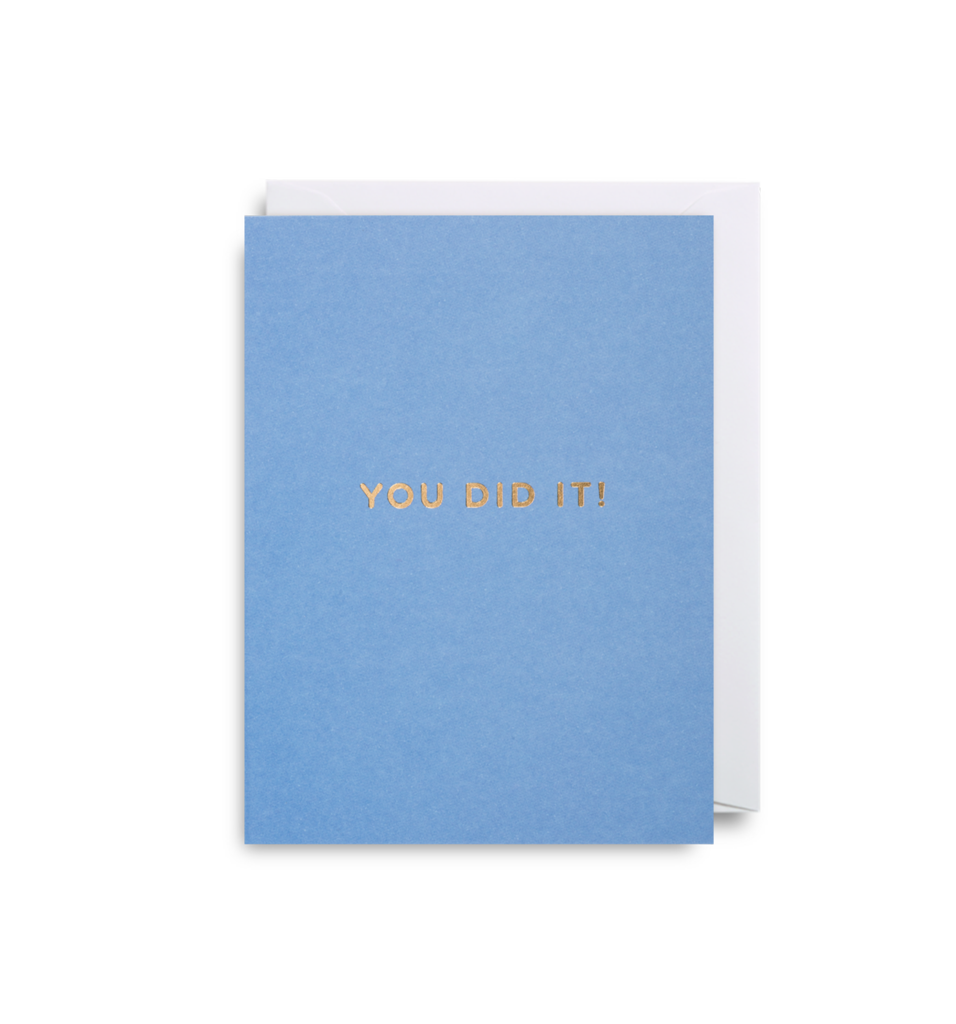 Mini Card You Did It!