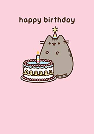 Pusheen Happy Birthday Candles Card