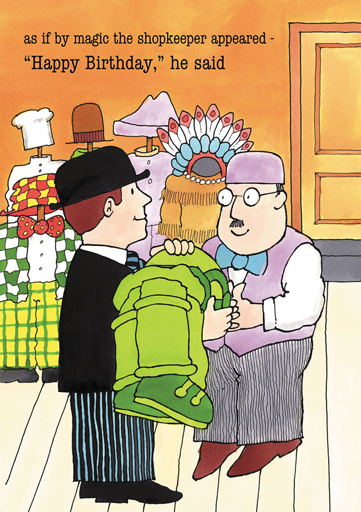 Mr Benn Happy Birthday Shopkeeper Card
