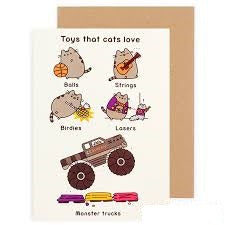 Pusheen Toys That Cats Love Card