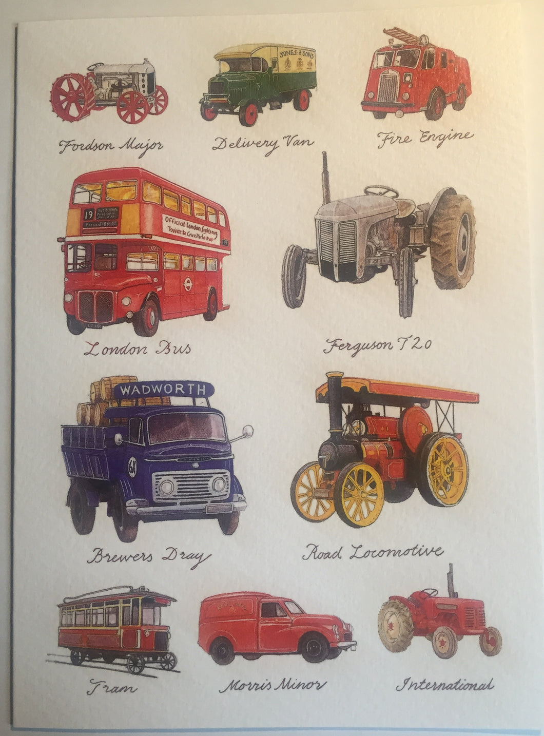 Vintage Commercial Vehicles Card