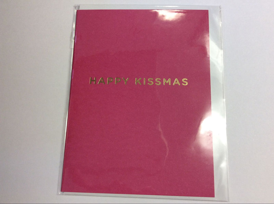 Christmas Mini Card Happy Kissmas